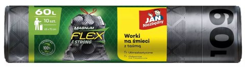 Jan Niezbędny Worki LD Magnum Flex Taśma 60L 10szt. - 1 op.