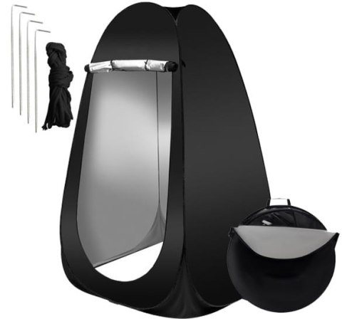 Prysznic -Przebieralnia - Namiot Czarny