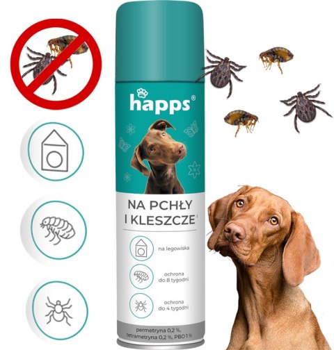 HAPPS - na pchły i kleszcze 250ml