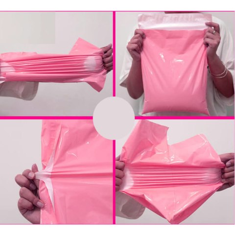 Foliopaki Kurierskie Różowe B3 400x500mm - 500 szt.