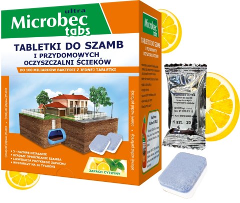 BROS - Microbec ULTRA - tabletka do szamb - 16 szt.
