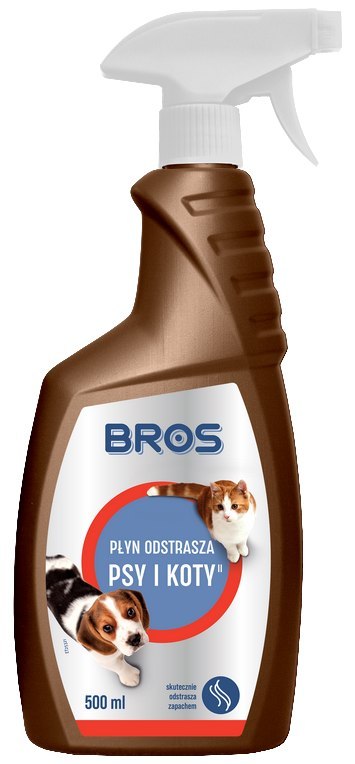 BROS - płyn odstrasza psy i koty 500ml
