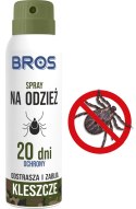 BROS - spray na odzież - odstrasza i zabija kleszcze 90ml