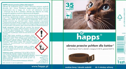 HAPPS - obroża przeciw pchłom dla kotów