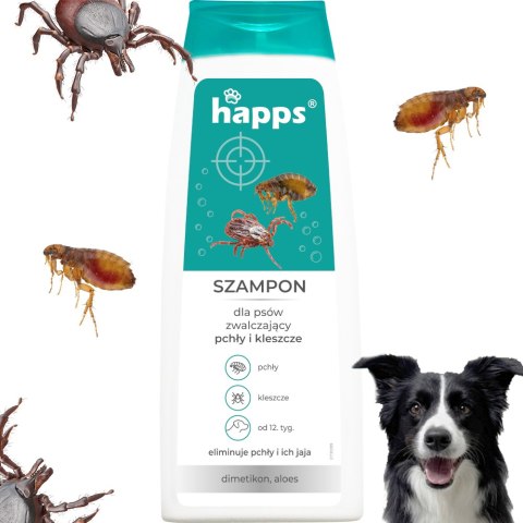 HAPPS - szampon dla psów na pchły i kleszcze 250ml