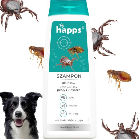 HAPPS - szampon dla psów na pchły i kleszcze 250ml