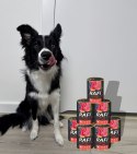 Karma Mokra Dla Psów RAFI z Wołowiną, Borówką i Żurawiną 400g - 6 szt.
