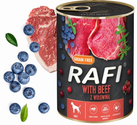 Zestaw 12x400g Karma Mokra Dla Psów RAFI MIX Smaków (Jagnięcina, Wołowina)