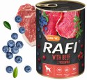Zestaw 24x400g Karma Mokra Dla Psów RAFI MIX Smaków (Jagnięcina, Wołowina)