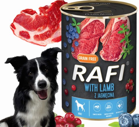 Zestaw 48x400g Karma Mokra Dla Psów RAFI MIX Smaków (Jagnięcina, Wołowina)