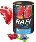 Zestaw 6x400g Karma Mokra Dla Psów RAFI MIX Smaków (Jagnięcina, Wołowina)