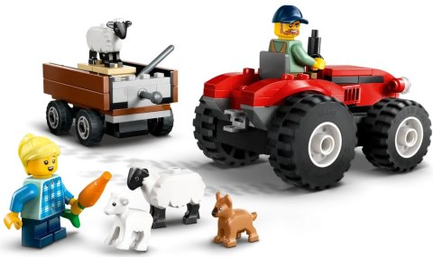 60461 - LEGO City - Czerwony traktor z przyczepą i owcą