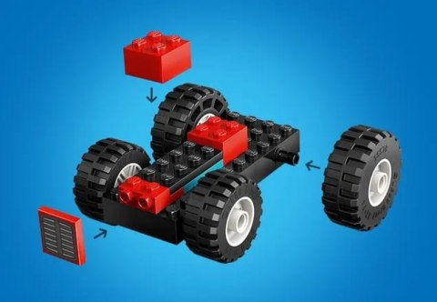60461 - LEGO City - Czerwony traktor z przyczepą i owcą