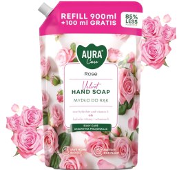 AURA Care Mydło Do Rąk Nawilżające Róża 1000 ml Uzupełniające AHS-002-001