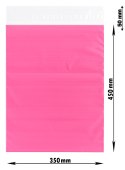 Foliopaki Kurierskie Różowe C3 350x450mm - 100 szt.