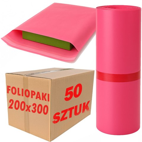 Foliopaki Kurierskie Różowe C3 350x450mm - 50 szt.