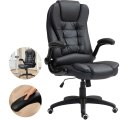 Fotel Biurowy Ze Składanymi Podłokietnikami i Funkcją Odchylania Czarny PAKO 921-731V81BK