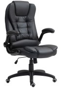 Fotel Biurowy Ze Składanymi Podłokietnikami i Funkcją Odchylania Czarny PAKO 921-731V81BK