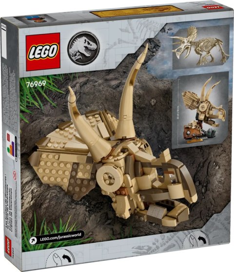 76969 - LEGO Jurassic World - Szkielety dinozaurów: czaszka triceratopsa