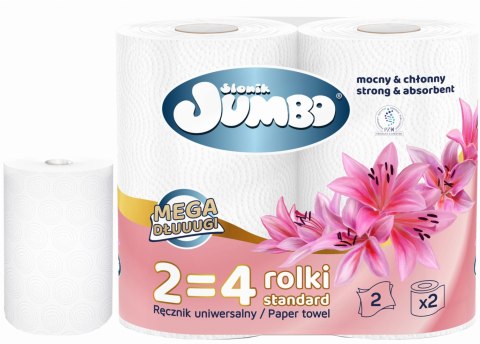 Ręcznik Papierowy 2R SŁONIK JUMBO MEGA DŁUUUGI BIAŁY 2W - 2 Rolki
