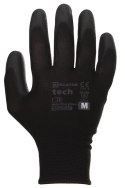 Rękawice Robocze MERCATOR Tech Black+Black PU - 1 Para (8 - M)
