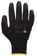 Rękawice Robocze MERCATOR Tech Black+Black PU - 1 Para (8 - M)