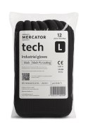 Rękawice Robocze MERCATOR Tech Black+Black PU - 12 Par (9 - L)