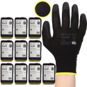 Rękawice Robocze MERCATOR Tech Black+Black PU - 120 Par (7 - S)