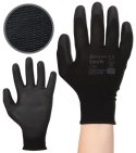 Rękawice Robocze MERCATOR Tech Black+Black PU - 120 Par (8 - M)