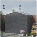 Domek Ogrodowy 213 x 131 x 192 cm Szary 2,43 m² PAKO 84H-352V00SR