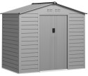 Domek Ogrodowy 213 x 131 x 192 cm Szary 2,43 m² PAKO 84H-352V00SR