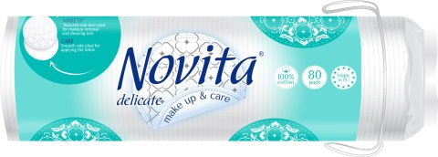 NOVITA Delikatne płatki kosmetyczne 80 sztuk