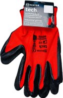 Rękawice Robocze MERCATOR Tech Red+Black Latex - 1 Para (8 - M)
