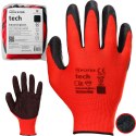 Rękawice Robocze MERCATOR Tech Red+Black Latex - 12 Par (9 - L)