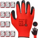 Rękawice Robocze MERCATOR Tech Red+Black Latex - 120 Par (10 - XL)