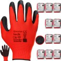 Rękawice Robocze MERCATOR Tech Red+Black Latex - 120 Par (7 - S)
