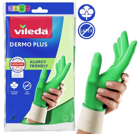 Rękawice Vileda Dermo Plus (9 - L)