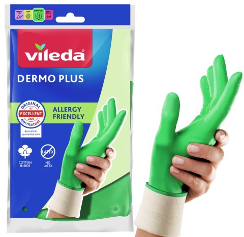 Rękawice Vileda Dermo Plus (9 - L)