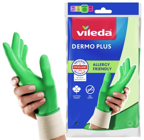 Rękawice Vileda Dermo Plus (9 - L)