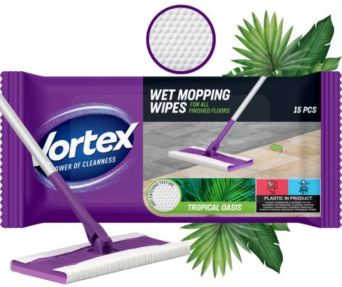 VORTEX Ściereczki do mycia podłóg 15 szt Tropical Oasis