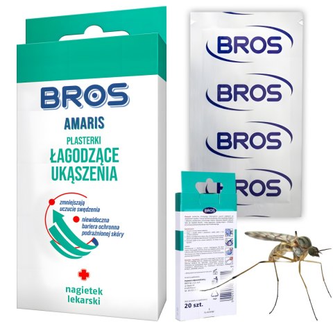 BROS - Amaris - plasterki łagodzące ukąszenia 20szt