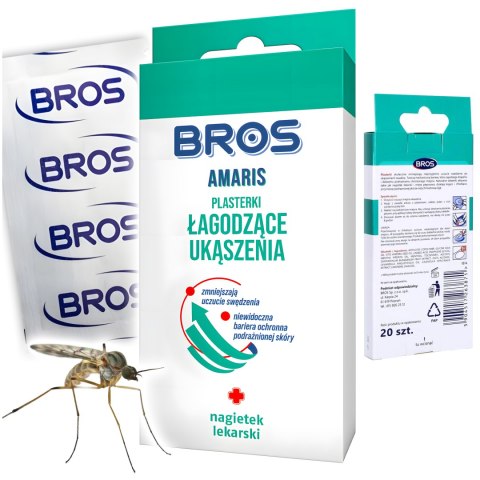 BROS - Amaris - plasterki łagodzące ukąszenia 20szt