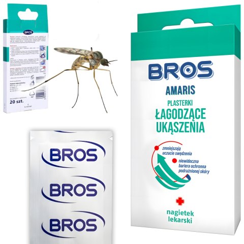 BROS - Amaris - plasterki łagodzące ukąszenia 20szt
