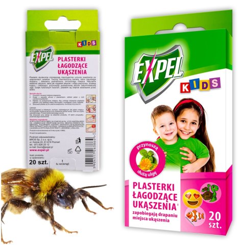 EXPEL Kids - plasterki łagodzące ukąszenia 20szt.