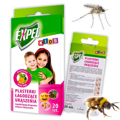 EXPEL Kids - plasterki łagodzące ukąszenia 20szt.