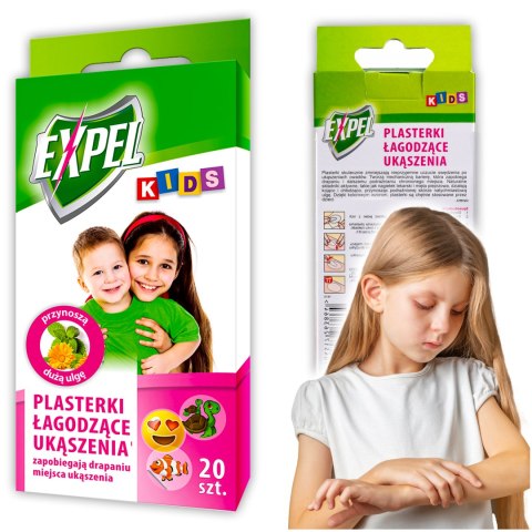 EXPEL Kids - plasterki łagodzące ukąszenia 20szt.
