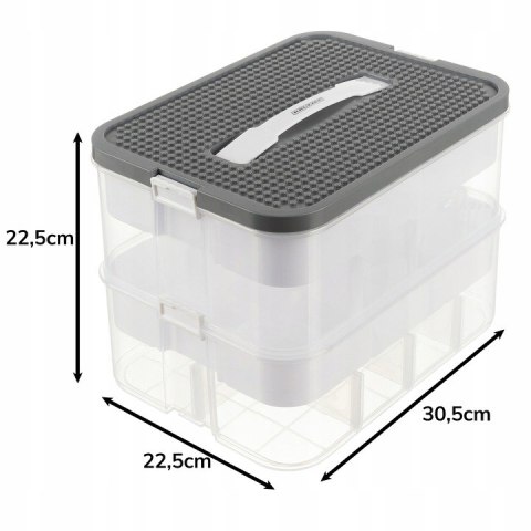 Pudełko Na Klocki- 2 Poziomy 15L Kruzzel 25756