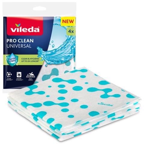 Ściereczka uniwersalna z enzymami Vileda Pro Clean 4 szt.