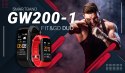 Smartwatch GIEWONT Czarno Czerwony 2 Paski GW200-1