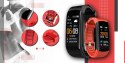 Smartwatch GIEWONT Czarno Czerwony 2 Paski GW200-1